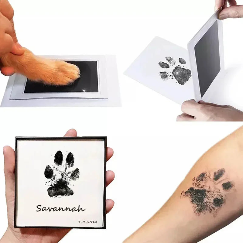 Kits De Almohadillas De Tinta Sin Tinta Para La Piel Sin Contacto, Huellas De Huellas De Bebés Seguras Y No Tóxicas, Recuerdos De Huellas De Perros Recién Nacidos De 0 a 10 Meses