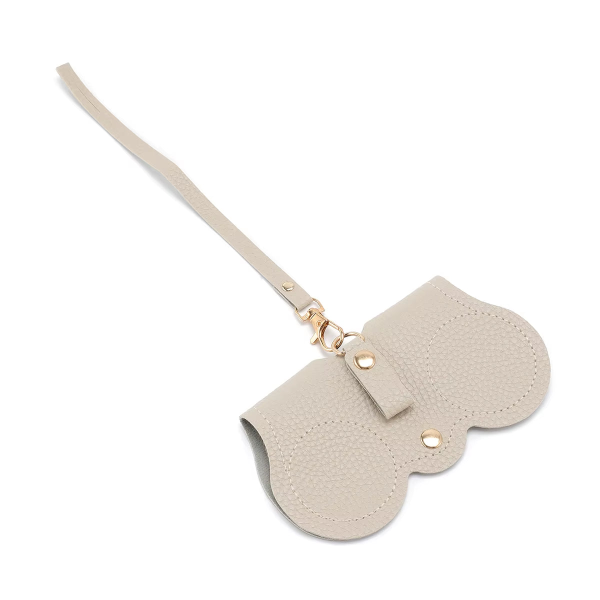 Funda Para Gafas Con Relieve De Litchi, Bonitas Gafas De Sol Colgantes De Cuero PU, Bolsa De Almacenamiento Para Gafas De Lectura, Soporte Portátil Para Gafas De Viaje, 1 Ud.