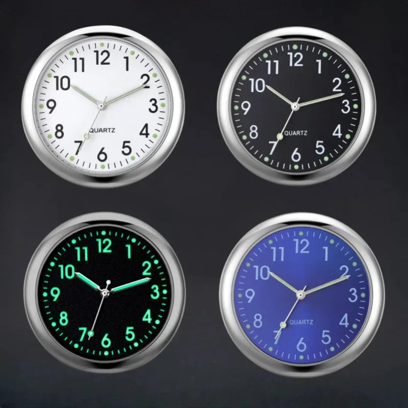 Reloj De Coche Luminoso Adorno Automático Mini Automóviles Reloj Digital Adhesivo Interno Mecánico Relojes De Cuarzo 40Mm 43Mm