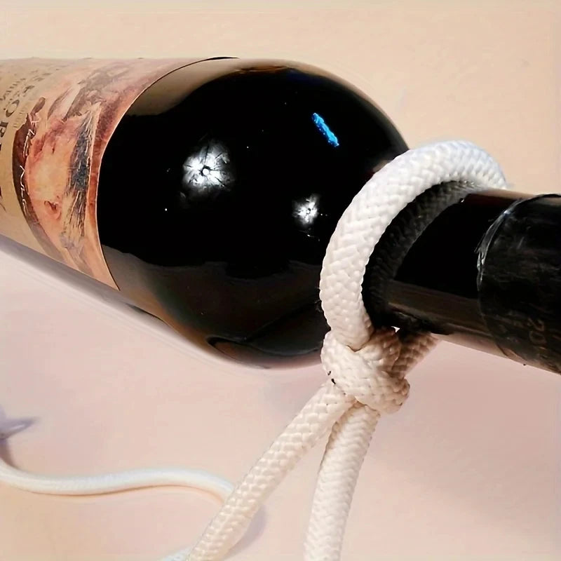 Estante De Vino De Cuerda Suspendida Creativo, Soporte De Serpiente Serpentina, Soporte Para Botella De Vino, Gabinete De Bar, Soporte De Exhibición, Estante, Decoración De Mesa Para Regalos