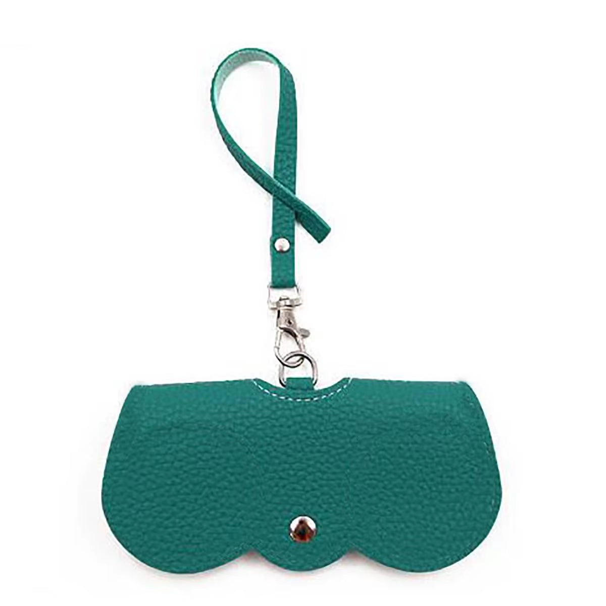Funda Para Gafas Con Relieve De Litchi, Bonitas Gafas De Sol Colgantes De Cuero PU, Bolsa De Almacenamiento Para Gafas De Lectura, Soporte Portátil Para Gafas De Viaje, 1 Ud.
