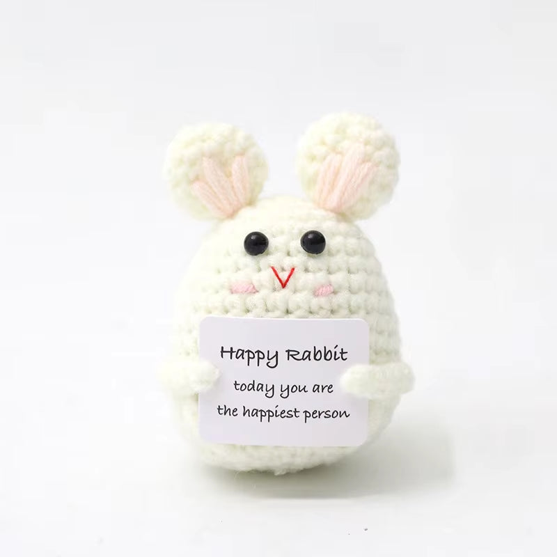 Muñeco De Patatas De Ganchillo De Energía Positiva, Picles De Frutas Y Verduras De Ganchillo, Mini Regalo Hecho a Mano, Adorno De Pato Tejido, Decoración Para La Habitación Del Hogar