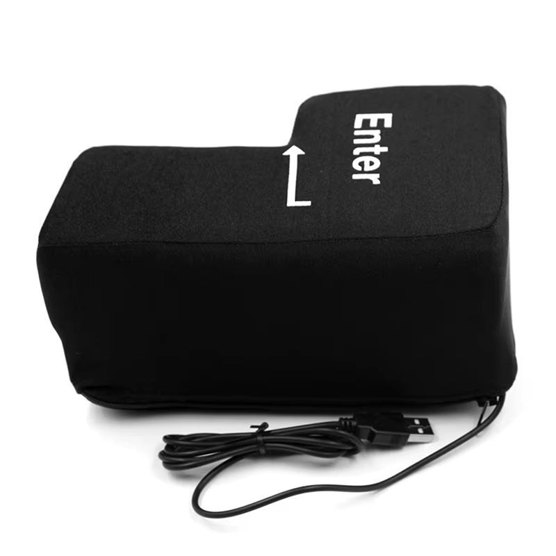 Ordenador Antiestrés Creativo, Llave De Entrada Enorme, Teclado USB Grande, Botón De Ventilación, Almohada De Escritorio, Cojín Para Aliviar El Estrés, Tecla De Entrada USB