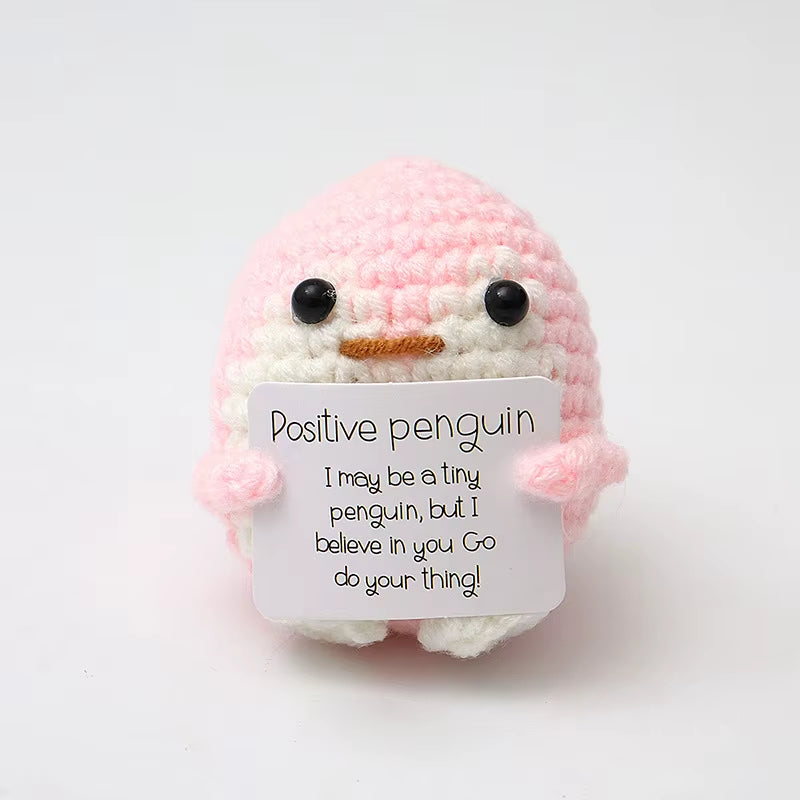 Muñeco De Patatas De Ganchillo De Energía Positiva, Picles De Frutas Y Verduras De Ganchillo, Mini Regalo Hecho a Mano, Adorno De Pato Tejido, Decoración Para La Habitación Del Hogar