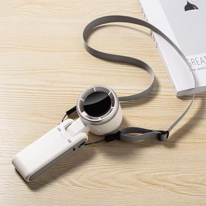 Xiaomi-Mini Ventilador Turbo De Mano, Ventilador De Escritorio Usb, Motor Sin Escobillas, Portátil, Colgante En El Cuello, Pequeño Ventilador Para Acampar Y Montañismo