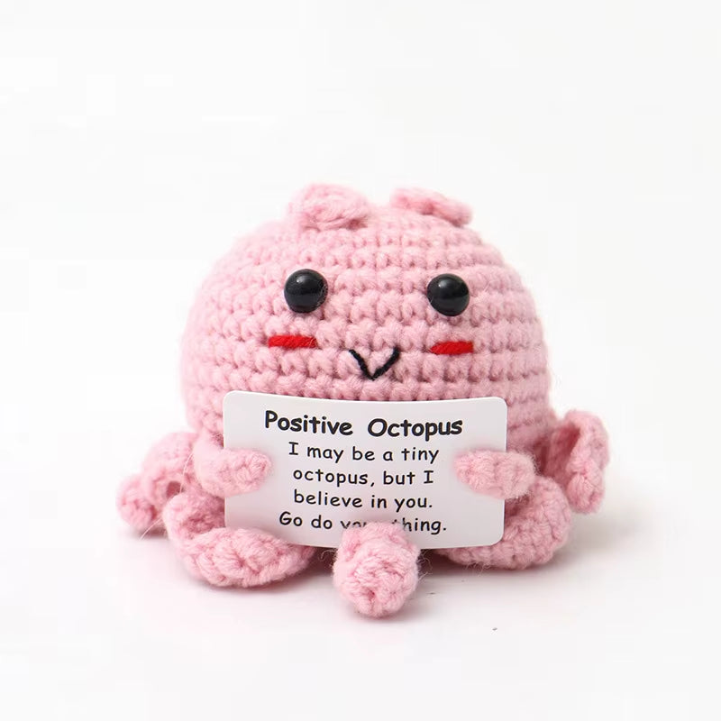 Muñeco De Patatas De Ganchillo De Energía Positiva, Picles De Frutas Y Verduras De Ganchillo, Mini Regalo Hecho a Mano, Adorno De Pato Tejido, Decoración Para La Habitación Del Hogar