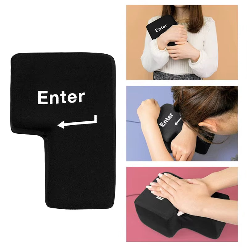 Ordenador Antiestrés Creativo, Llave De Entrada Enorme, Teclado USB Grande, Botón De Ventilación, Almohada De Escritorio, Cojín Para Aliviar El Estrés, Tecla De Entrada USB