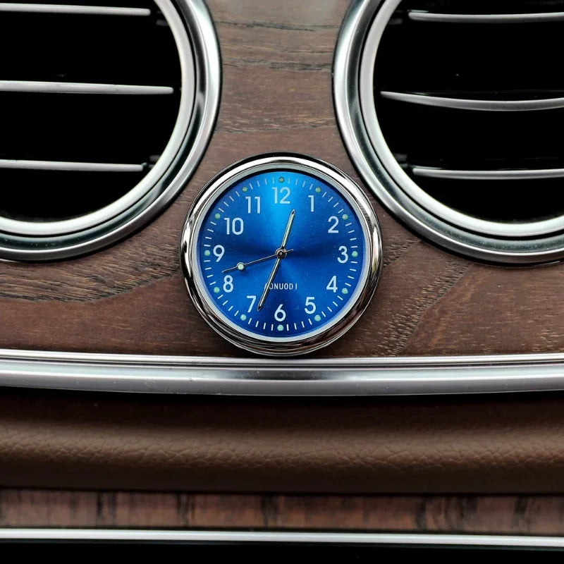 Reloj De Coche Luminoso Adorno Automático Mini Automóviles Reloj Digital Adhesivo Interno Mecánico Relojes De Cuarzo 40Mm 43Mm