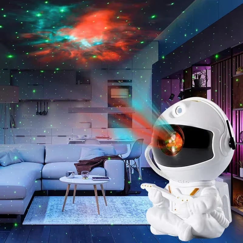 Proyector De Estrellas, Luz Nocturna De Galaxia, Proyector Espacial De Astronauta, Lámpara LED De Techo De Nebulosa Estrellada Para Dormitorio, Regalo Decorativo Para El Hogar Para Niños