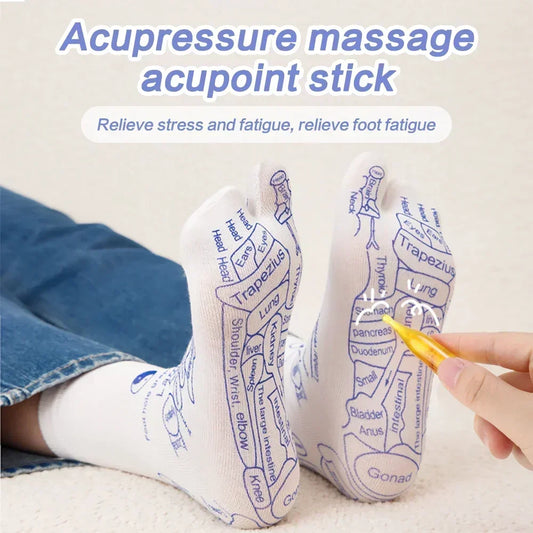 Calcetines De Acupresión Para Masaje De Pies, Calcetines Para Aliviar Los Pies Cansados, Masajeador De Pies De Acupuntura, Calcetines De Reflexología, Herramienta De Fisioterapia Para El Cuidado De Los Pies