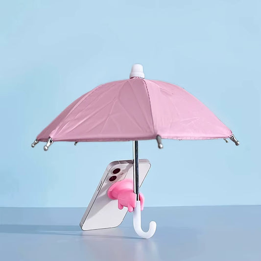 Mini Paraguas Para Teléfono Inteligente Con Soporte De Ventosa, Cubierta Parasol Antideslumbrante Para Exteriores, Protector De Pantalla Antirreflectante