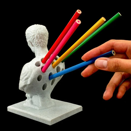 Estatua Julius César, Portalápices De Escritorio De Oficina, Organizador De Escritorio De Oficina, Decoración De Oficina, Estante Para Bolígrafos, Regalo, Papelería, Regalo Para Profesores
